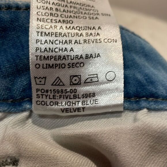 Joe's Jeans- “Light Blue Velvet” Mid Rise Skinny Stretch Jeans Pants- Size 31 - Picture 8 of 11